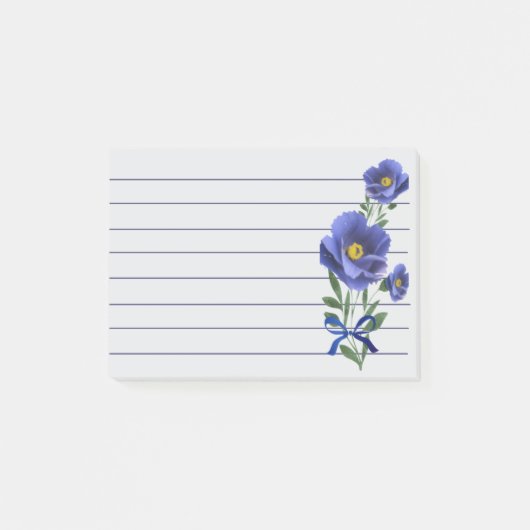Post-it® Jolie Fleur Bleue  (Devant)