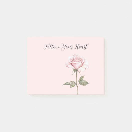 Post-it® Jolie Fleur Rose Rose (Devant)