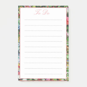 Post-it® Jolie liste de choses à faire avec bordure florale