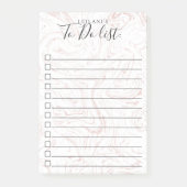 Post-it® Jolie Motif en marbre rose (Devant)