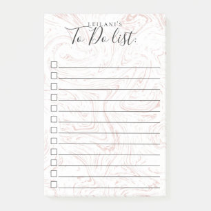 Post-it® Jolie Motif en marbre rose