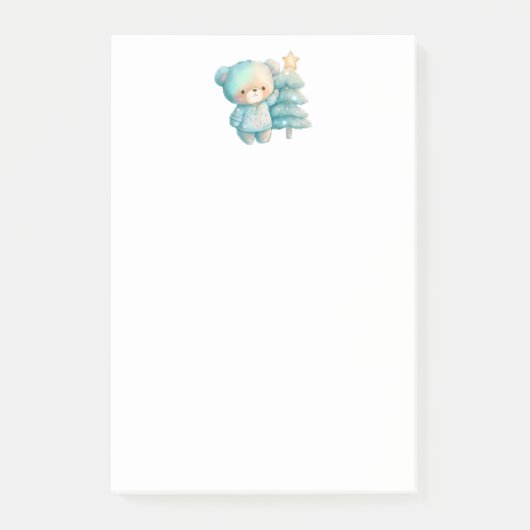 Post-it® Jolie Ours et Noël (Devant)