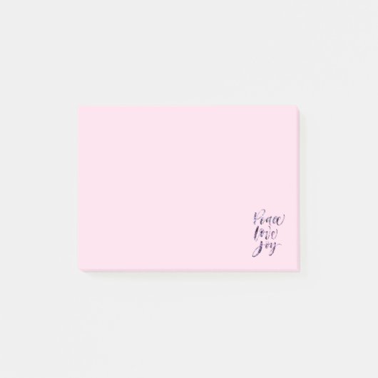 Post-it® Jolie Paix Moderne Amour Joie (Devant)