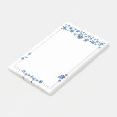 Post-it® Jolie Parties scintillant bleue Snowflakes hiver N (Incliné)