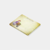 Post-it® Jolie petite fille aux fleurs et brouette Note Pos (Incliné)