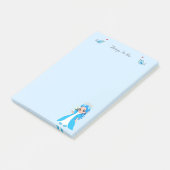 Post-it® Jolie petite princesse sur bleu clair Que faire (Incliné)