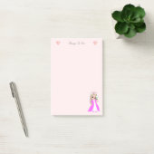 Post-it® Jolie petite princesse sur des choses à faire rose (Bureau)