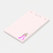 Post-it® Jolie petite princesse sur des choses à faire rose (Incliné)
