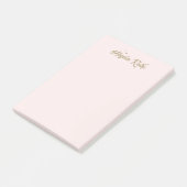 Post-it® Jolie police rétro rose et étoiles  (Incliné)