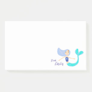 Post-it® Jolie princesse sirène bleu pâle pastel