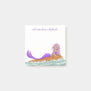 Post-it® Jolie sirène rose violet adolescente