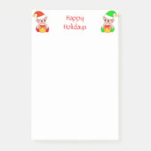 Post-it® Jolies elfes de Noël en blanc (Devant)