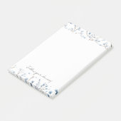 Post-it® Jolies Fleurs Blanches Bleues (Incliné)
