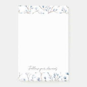 Post-it® Jolies Fleurs Blanches Bleues