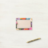 Post-it® Jolies fleurs encadrées Roses Tulipes Hydrangea (Sur un bureau)