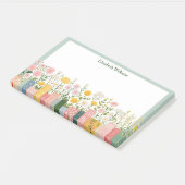 Post-it® Jolies fleurs et livres (Incliné)