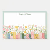 Post-it® Jolies fleurs et livres (Devant)