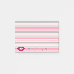 Post-it® Jolies lèvres féminines et élégantes, rayures