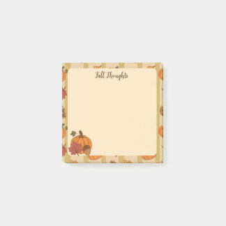 Post-it® Jolies notes adhésives de citrouille et de feuille