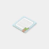 Post-it® Jolies notes adhésives fleuries de cactus à lignes (Incliné)