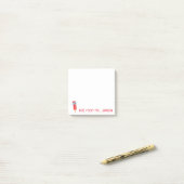 Post-it® Jolies notes au crayon rouge (Sur un bureau)