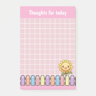 Post-it® Jolies pensées roses Tournesol pour aujourd'hui