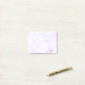 Post-it® Jolies Pétales Violettes Abstraites (Sur un bureau)