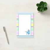 Post-it® Jolies rayures et fleurs pastel (Bureau)