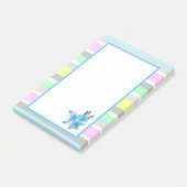 Post-it® Jolies rayures et fleurs pastel (Incliné)