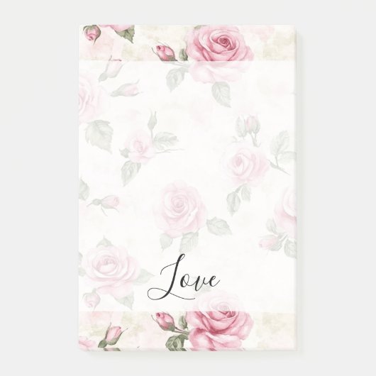 Post-it® Jolies roses roses d'amour romantique (Devant)