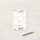 Post-it® Jolies Roses Roses Romantiques Amour (Sur un bureau)