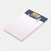 Post-it® Jolis bonshommes de neige souhaitant Joyeux Noël (Incliné)