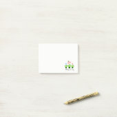 Post-it® "jolis plantes de fleurs" notes collantes, poster (Sur un bureau)
