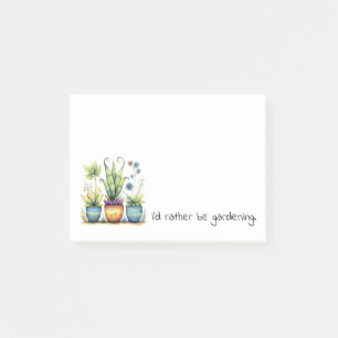 Post-it® Jolis Pots de Fleurs J'aimerais Mieux Faire du Jar