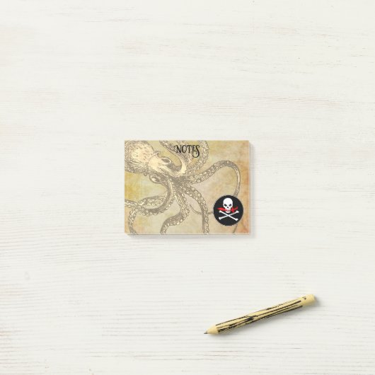 Post-it® Jolly roger (Sur un bureau)