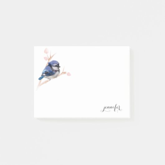 Post-it® Jote Blue Jay Birds Poster la note (Devant)