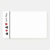Post-it® Jouer À La Carte De Score.Grand (Devant)