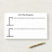 Post-it® Jouer deux jeux Hangman par feuille Post Notes (Sur un bureau)