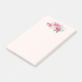 Post-it® Jouer Joli Bouquet de Fleur Rose (Incliné)
