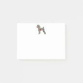 Post-it® Jouet Poodle Chien Geo Silhouette Plaid (Devant)