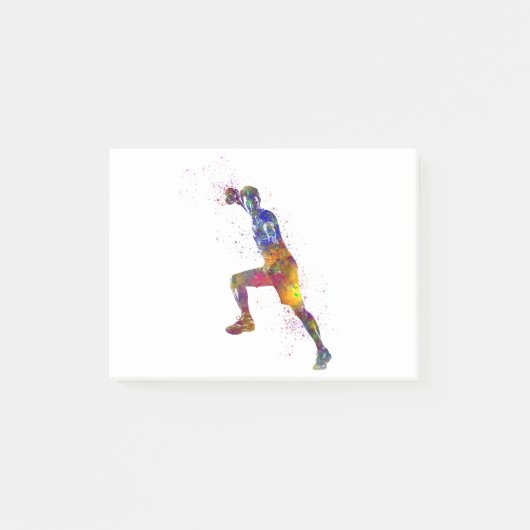 Post-it® Joueur de handball à l'aquarelle (Devant)