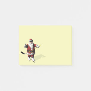 Post-it® Joueur de hockey sur glace du Père Noël