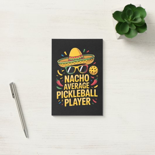 Post-it® Joueur de pickleball moyen nacho (Bureau)