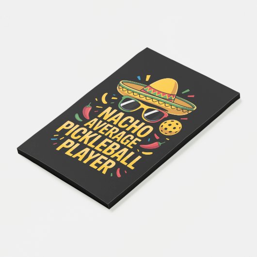 Post-it® Joueur de pickleball moyen nacho (Incliné)