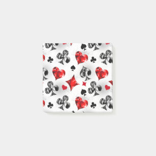 Post-it® Joueur de poker Joueur de cartes de jouer costumes