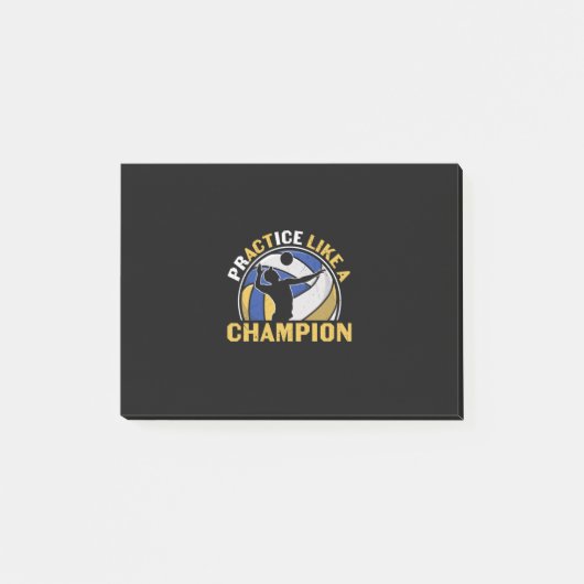 Post-it® Joueur de volley-ball | Pratiquer Comme Un Champio (Devant)