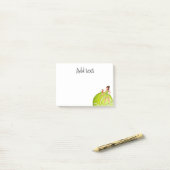 Post-it® Joueuse de tennis tient raquette et balle (Sur un bureau)