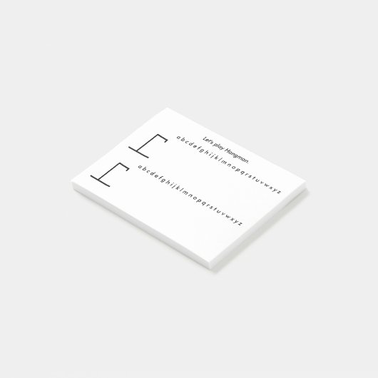 Post-it® Jouons à hangman Poster des notes (Incliné)