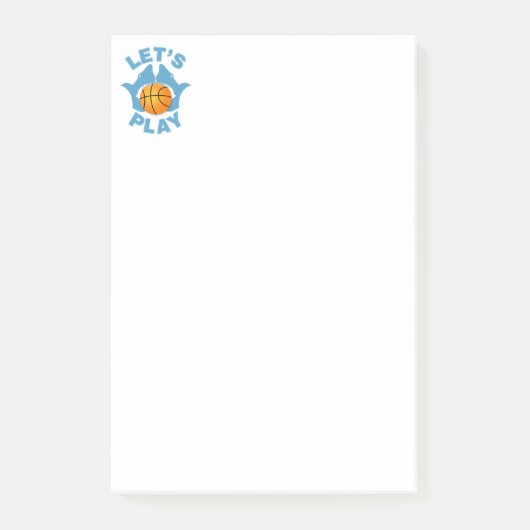 Post-it® Jouons au basket-ball (Devant)