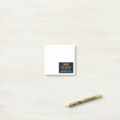 Post-it® Jouons-le dehors - style rétro (Sur un bureau)
